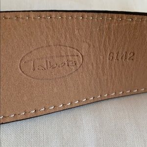 Talbots Accessories - Brown Leather Talbots Belt with Jewel Buckle Talbots Accessories - Brown Leather Talbots Belt with Jewel Buckle
